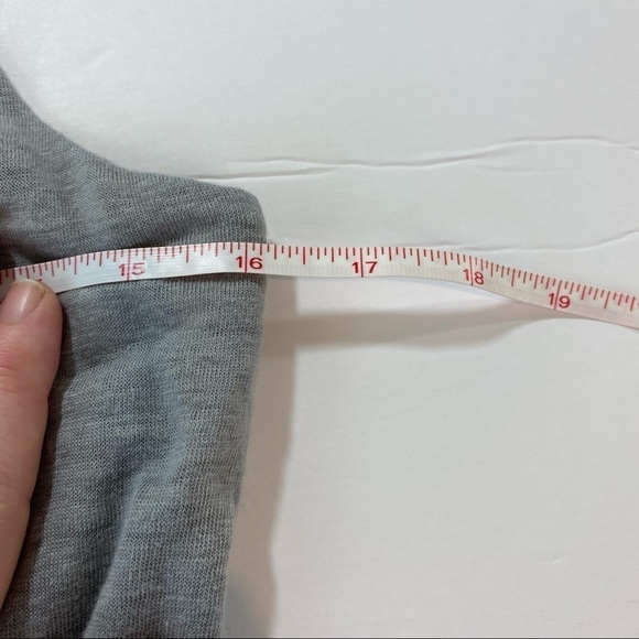 Cynthia Rowley Mini Dress Grey XS Linen Elastic Drawstring Waist Pockets Tank - Picture 6 of 9